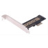 POWERTECH κάρτα επέκτασης PCIe x1 σε M.2 Key M NVMe TOOL-0046