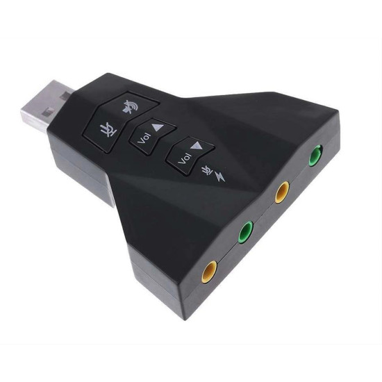 POWERTECH USB κάρτα ήχου 7.1CH, με έξοδο μικρόφωνου και ακουστικού