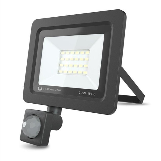 Floodlight LED PROXIM II 20W |4500K| PIR IP66 Forever Light