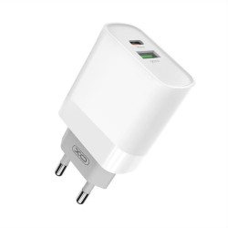 XO wall charger L64 PD QC 3.0 18W 1x USB 1x USB-C white