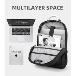 MARK RYDEN τσάντα πλάτης MR6320, με θήκη laptop 15.6", 16L, μαύρη MARK RYDEN τσάντα πλάτης MR6320, με θήκη laptop 15.6", 16L, μαύρη