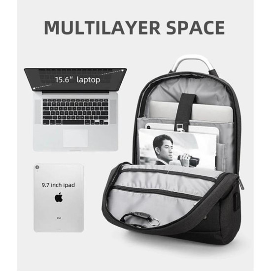 MARK RYDEN τσάντα πλάτης MR6320, με θήκη laptop 15.6", 16L, μαύρη MARK RYDEN τσάντα πλάτης MR6320, με θήκη laptop 15.6", 16L, μαύρη