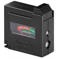 GOOBAY battery tester 54020, για AAA/AA/C/D/9V/N, μαύρο GOOBAY battery tester 54020, για AAA/AA/C/D/9V/N, μαύρο
