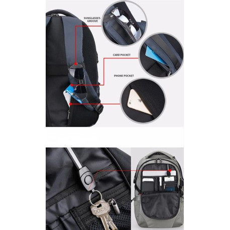 MARK RYDEN τσάντα πλάτης MR5783, με θήκη laptop 15.6", 22L, μαύρη