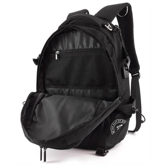 MARK RYDEN τσάντα πλάτης MR5783, με θήκη laptop 15.6", 22L, μαύρη