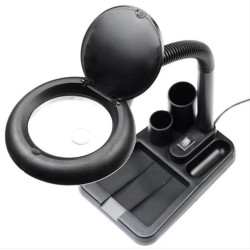 LED LAMP WITH A MAGNIFYING GLASS 5-10X LED LAMP WITH A MAGNIFYING GLASS 5-10X