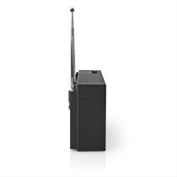 NEDIS RDFM1200BK Μini φορητό ραδιόφωνο FM / AM, σε μαύρο χρώμα. NEDIS RDFM1200BK Μini φορητό ραδιόφωνο FM / AM, σε μαύρο χρώμα.
