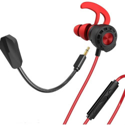 XO wired earphones MKF04 jack 3,5mm black-red with microphone XO wired earphones MKF04 jack 3,5mm black-red with microphone