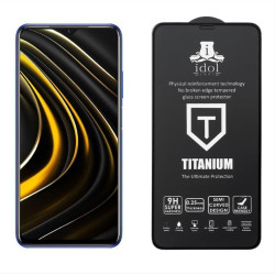 IDOL 1991 TEMPERED GLASS XIAOMI POCO M3/REDMI 9T 6.53" 9H 0.25mm TITANIUM SEMI CURVED BLACK IDOL 1991 TEMPERED GLASS XIAOMI POCO M3/REDMI 9T 6.53" 9H 0.25mm TITANIUM SEMI CURVED BLACK