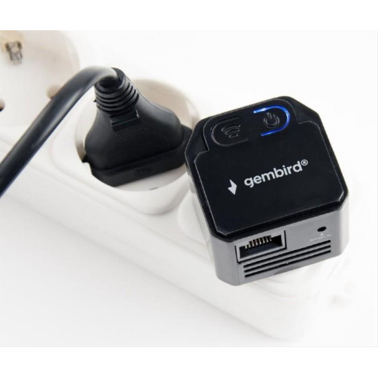 Gembird WiFi Repeater wireless black WNP-RP300-03-BK