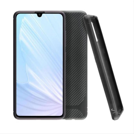 ΘΗΚΗ HUAWEI P30 LITE 6.15" CARBON RUGGED CAMERA PROTECTIVE BLACK