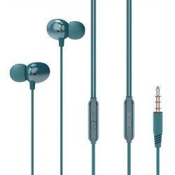 YISON earphones με μικρόφωνο X5, 3.5mm, 1.2m, μπλε X5-BL