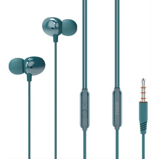 YISON earphones με μικρόφωνο X5, 3.5mm, 1.2m, μπλε X5-BL