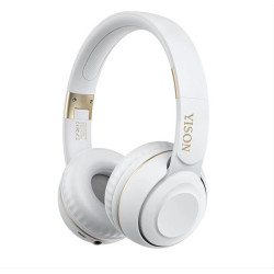 YISON headphones B3, wireless & wired, BT 5.0, λευκά B3-WH