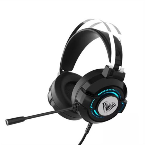 Aula S602, Για PC, Με φωτισμό, Μικρόφωνο, USB + 3.5mm, Γκρί - 20545 Aula S602, Για PC, Με φωτισμό, Μικρόφωνο, USB + 3.5mm, Γκρί - 20545