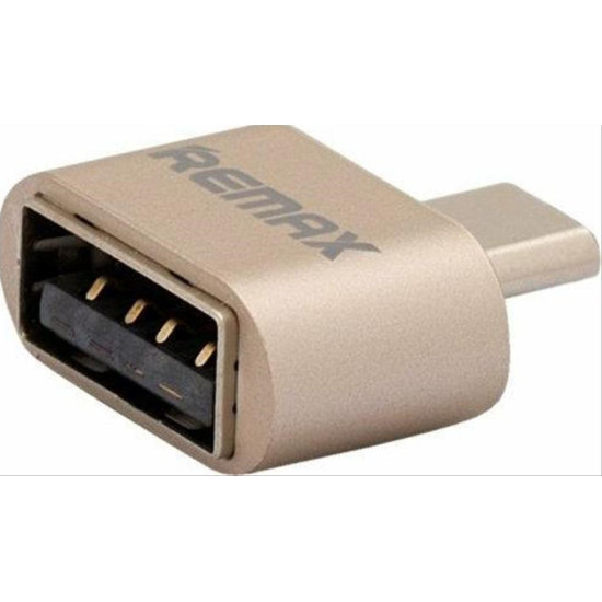 Remax micro USB male - USB-A female (RA-OTG) Bronze
