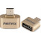 Remax micro USB male - USB-A female (RA-OTG) Bronze