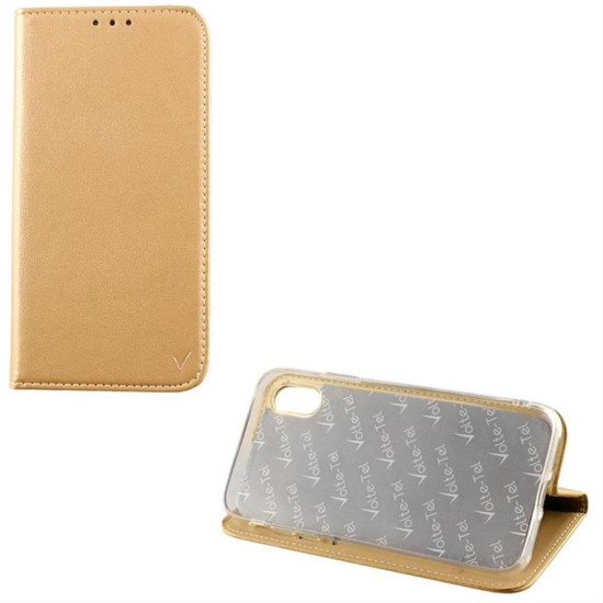 ΘΗΚΗ XIAOMI MI MAX 3 6.9" POCKET MAGNET BOOK STAND GOLD