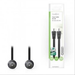 NEDIS Καλώδιο RF αρσ. - RF αρσ. 90dB, 1,5m CSGP40200BK15 NEDIS Καλώδιο RF αρσ. - RF αρσ. 90dB, 1,5m CSGP40200BK15