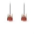 NEDIS Καλώδιο δικτύου CAT 6, S/FTP patchcable, 2m, σε γκρί χρώμα.