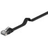 GOOBAY καλώδιο U/FTP CAT6 95387, flat, AWG 32/7, copper, 5m, μαύρο