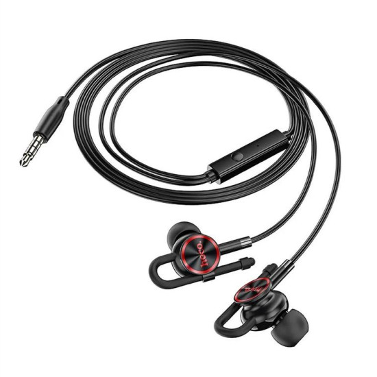HOCO earphones Jack 3,5mm with microphone Perfection M84 black