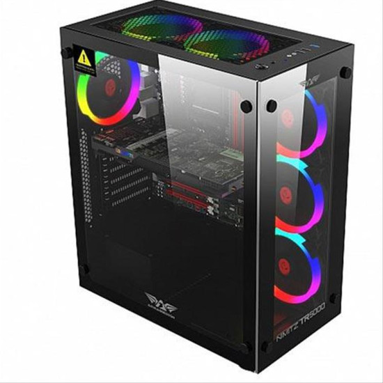 ARMAGGEDDON FULL ATX GAMING CASE NIMITZ TR5000 BLACK NTR5000B