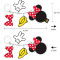 Flash Drive Minnie CHARMS 16GB 2.0 Disney Black DPDMM003