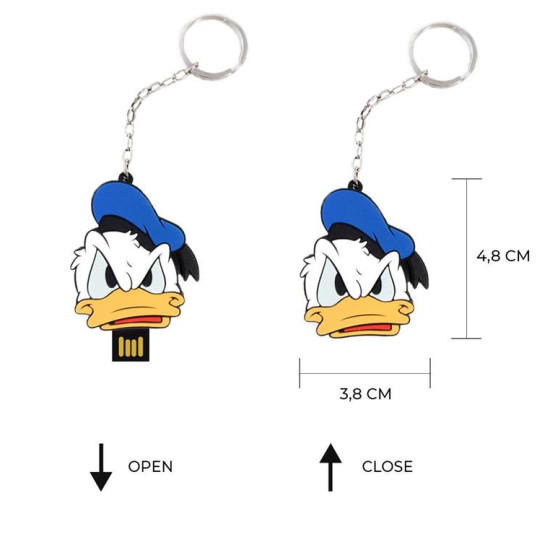 Flash Drive 16GB Donald HEAD Disney Blue DPDDON001
