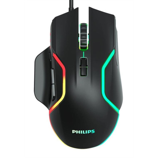 PHILIPS gaming ποντίκι SPK9525, ενσύρματο, 2400DPI, 8 πλήκτρα, μαύρο PHILIPS gaming ποντίκι SPK9525, ενσύρματο, 2400DPI, 8 πλήκτρα, μαύρο