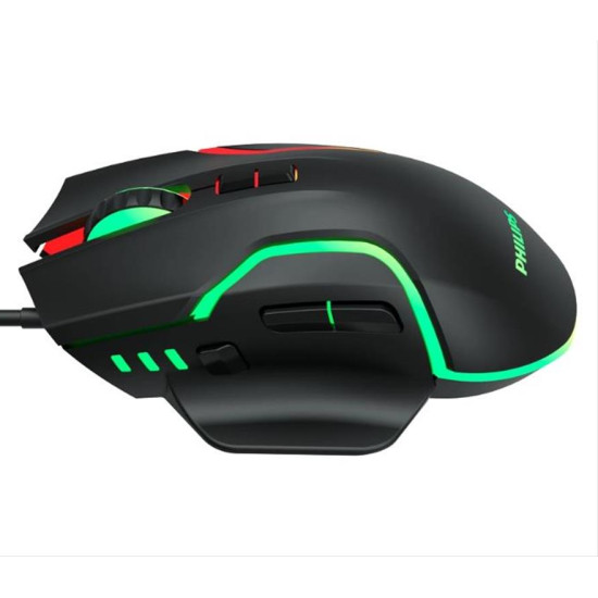 PHILIPS gaming ποντίκι SPK9525, ενσύρματο, 2400DPI, 8 πλήκτρα, μαύρο PHILIPS gaming ποντίκι SPK9525, ενσύρματο, 2400DPI, 8 πλήκτρα, μαύρο