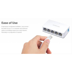 MERCUSYS Desktop Switch MS105, 5x 10/100 Mbps, Ver. 2 MERCUSYS Desktop Switch MS105, 5x 10/100 Mbps, Ver. 2