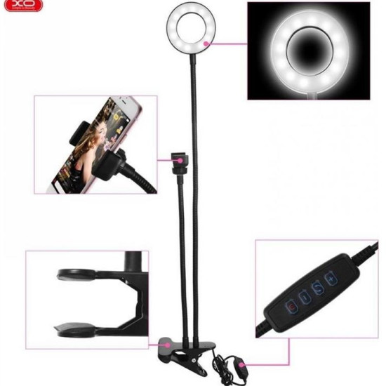 XO phone stand holder with LED lamp 3,5 inch white L01 GSM102231 XO phone stand holder with LED lamp 3,5 inch white L01 GSM102231