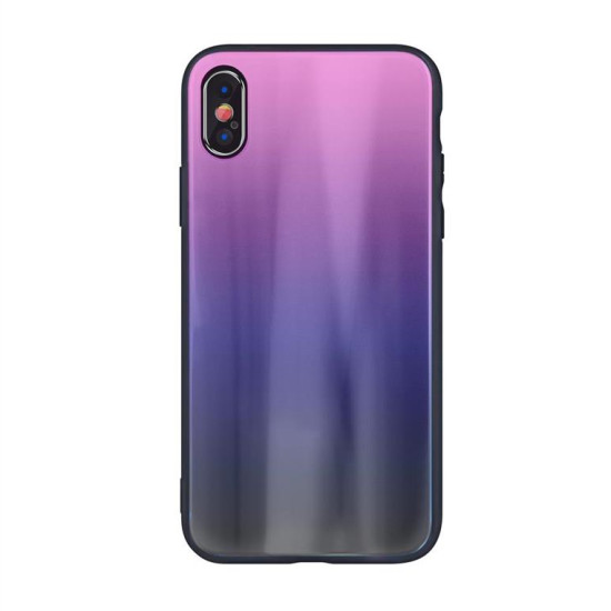 Aurora Glass case for Xiaomi Redmi Note 8 Pro pink-black GSM097344