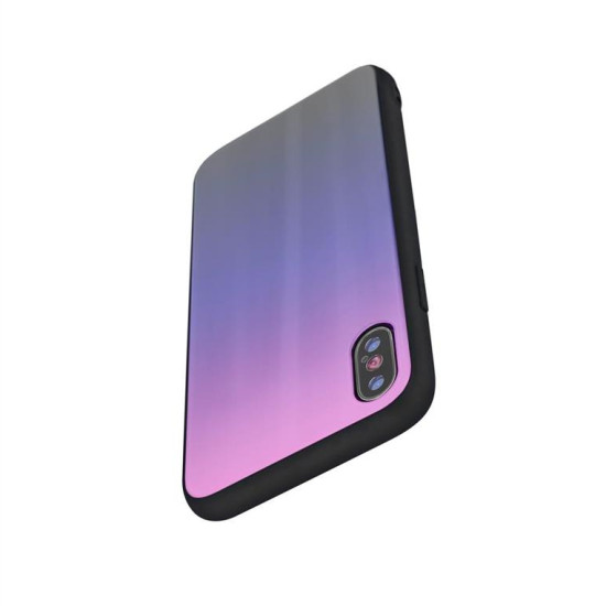 Aurora Glass case for Xiaomi Redmi Note 8 Pro pink-black GSM097344