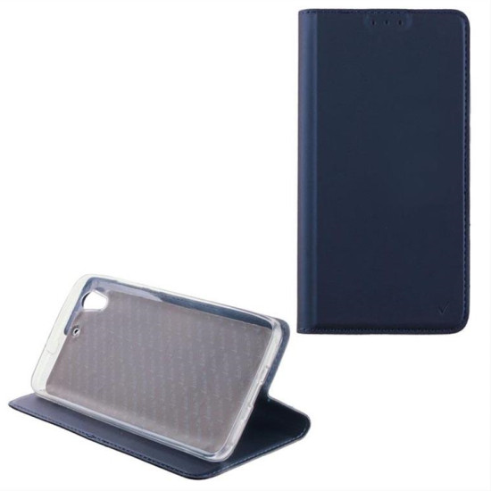 ΘΗΚΗ XIAOMI REDMI NOTE 4X 5.5" MAGNET BOOK STAND DARK BLUE