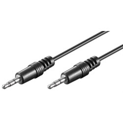 GOOBAY καλώδιο ήχου 3.5mm 51658, 3 pin stereo, copper, 1.5m, μαύρο GOOBAY καλώδιο ήχου 3.5mm 51658, 3 pin stereo, copper, 1.5m, μαύρο