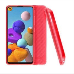 ΘΗΚΗ SAMSUNG A21s A217 6.5" CARBON RUGGED CAMERA PROTECTIVE RED ΘΗΚΗ SAMSUNG A21s A217 6.5" CARBON RUGGED CAMERA PROTECTIVE RED