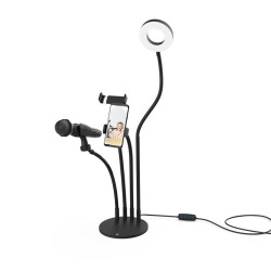 LED Ring light One Plus NR9104, 9cm, 10W, Black