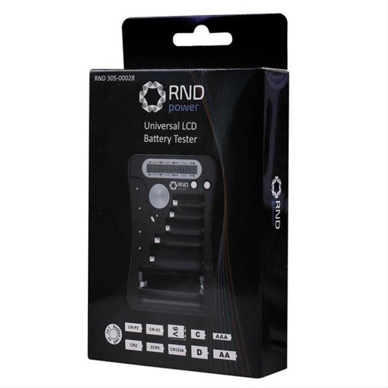 RND Universal tester μπαταριών 305-00028 RND Universal tester μπαταριών 305-00028