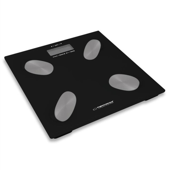 ESPERANZA DIGITAL FAT SCALE CHA-CHA BLACK EBS022K ESPERANZA DIGITAL FAT SCALE CHA-CHA BLACK EBS022K