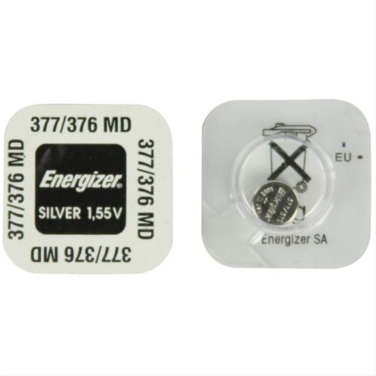 ENERGIZER 377-376 Μπαταρία ρολογιών σε συσκευασία 1 μπαταρίας.