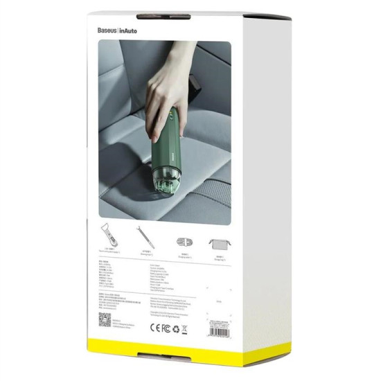BASEUS portable car vacum cleaner A2 5000pa black CRXCQA2-06 BASEUS portable car vacum cleaner A2 5000pa black CRXCQA2-06
