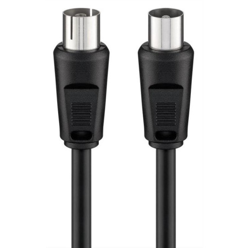 GOOBAY καλώδιο κεραίας αρσενικό σε θηλυκό 11564, <70dB, CCS, 10m, μαύρο