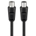 GOOBAY καλώδιο κεραίας αρσενικό σε θηλυκό 11564, <70dB, CCS, 10m, μαύρο