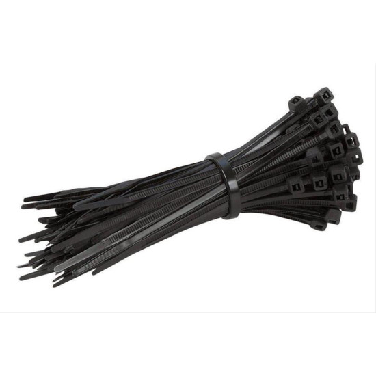 POWERTECH Δεματικά καλωδίων TIES-009, 200x3.6mm, μαύρα, 100τμχ POWERTECH Δεματικά καλωδίων TIES-009, 200x3.6mm, μαύρα, 100τμχ