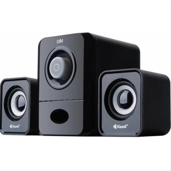 Ηχεία Kisonli U-2900BT, Bluetooth, 5W+2x3W, USB, Μαυρο - 22152