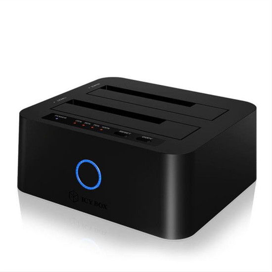 ICY BOX Docking Station για 2 σκληρούς δίσκους SATA HDD/SSD 2.5" και 3.5" λειτουργίες Clone και JBOD ICY BOX Docking Station για 2 σκληρούς δίσκους SATA HDD/SSD 2.5" και 3.5" λειτουργίες Clone και JBOD