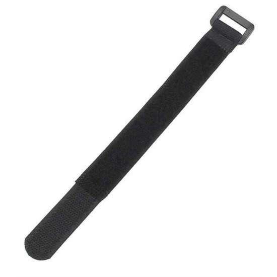 POWERTECH ιμάντας τύπου velcro TIES-026, 45x2cm, μαύρος, 10τμχ TIES-026