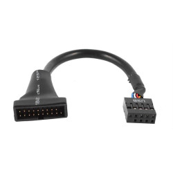 POWERTECH καλώδιο USB 2.0 9pin σε USB 3.0 20pin, 0.20m CAB-U046